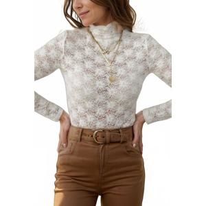 NEW UMORGER the lacie high neck blouse in white